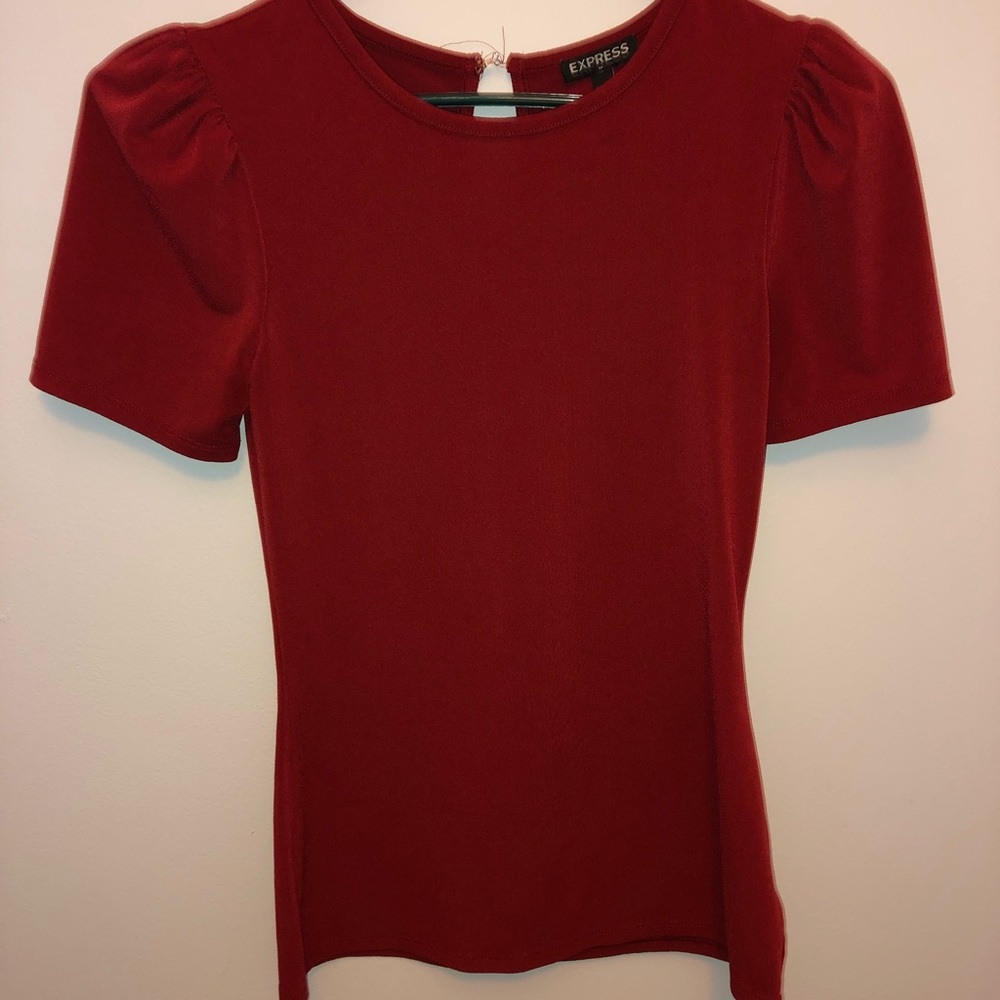 Express Red Blouse Shirt